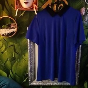 Blue Eloquii dress shirt